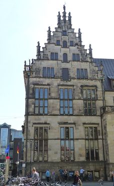 Westgiebel des Schütting 1537
