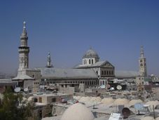 Ansicht der Omayyaden-Moschee in Damaskus