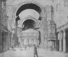 Ansicht der Baustelle von St. Peter 
