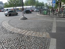 Markierung der Bastille im Straßenpflaster