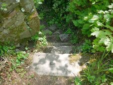Reste einer Treppe