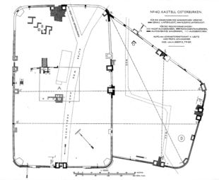Plan der Kastelle in Osterburken
