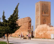 Ansicht des Hassan-Turms in Rabat