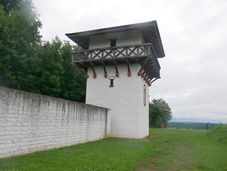 Mauer und Limesturm im Barnholz