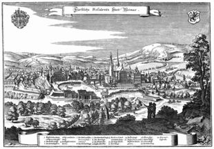 Weimar um 1650 Merian