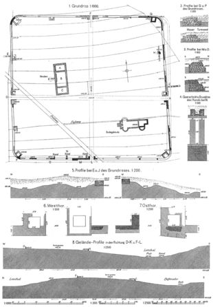 Ostkastell Welzheim Plan