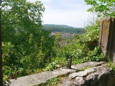 Blick auf Hall