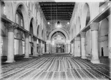 Inneres der Al-Aqsa-Moschee um 1920