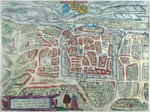 Stadtplan von Weimar 1569