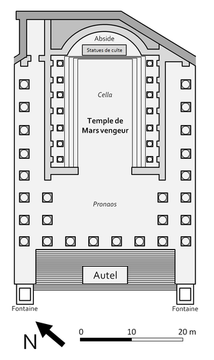 Plan des Mars-Ultor-Tempels