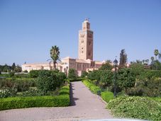 Anisicht der Kutubyya-Moschee in Marakesch