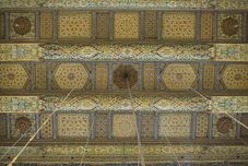 Verzierte Holzdecke der Omayyadenmoschee