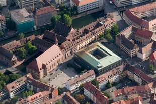 Areal des Heilig-Geist-Spitals in Nürnberg (Luftaufnahme)