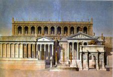 Zeichnung des Forum Romanun