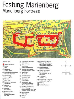 Plan der Festung Marienberg