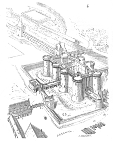 Die Bastille gezeichnet von Viollet-le-Duc