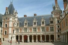 Hof des Schlosses von Blois