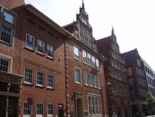 Häuserzeile in der Langstraße Bremen