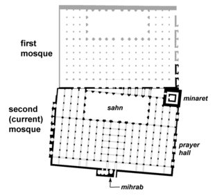 Plan der Kutubiyya-Moschee in Marakesh