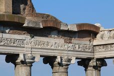 Detail des Tempels des Saturn